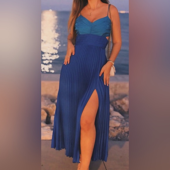 Express Royal Blue Maxi Dress - Picture 1 of 2